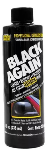 [NA647*50] Restaurador De Plasticos Black Again Mayoreo 50 Piezas Negro